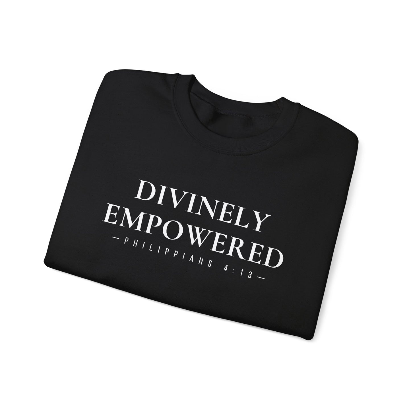 Divinely Empowered Philippians 4:13 Crewneck Sweatshirt