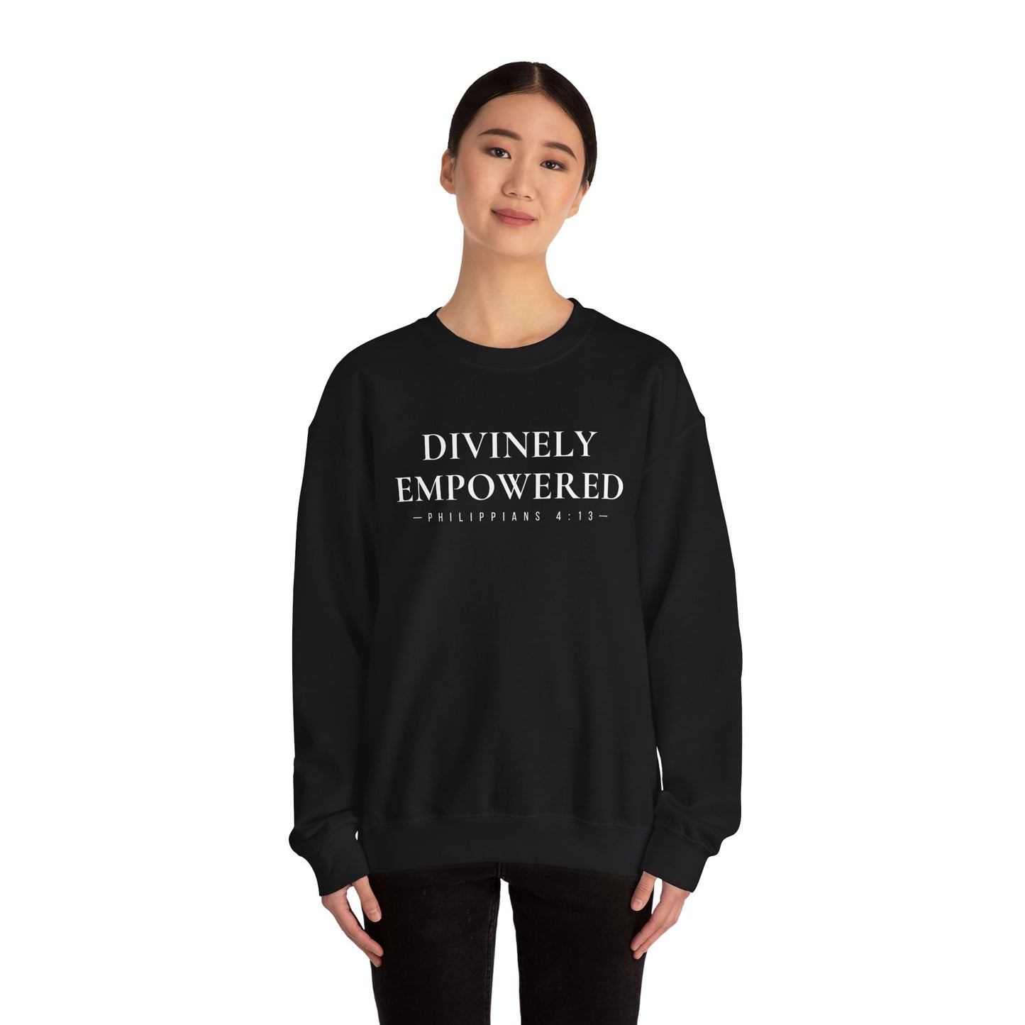 Divinely Empowered Philippians 4:13 Crewneck Sweatshirt