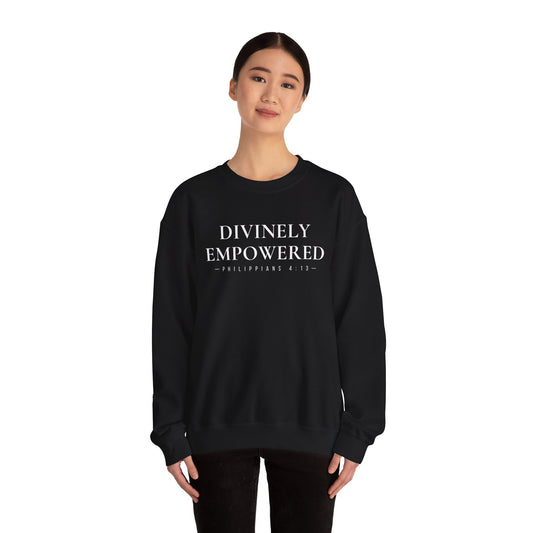 Divinely Empowered Philippians 4:13 Crewneck Sweatshirt